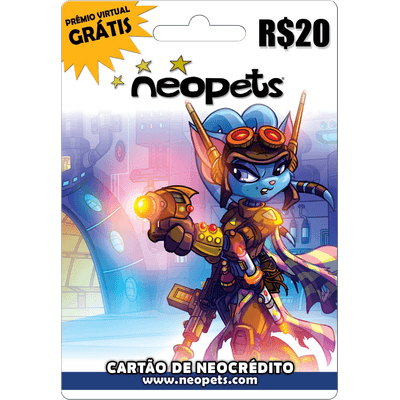 Cartão Pré Pago Neopets Ylana R$20 - Online