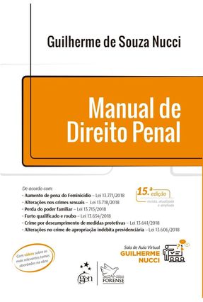 Manual De Direito Penal - 15ª Ed. 2019 Menor preço em Manual De Direito Penal - 15ª Ed. 2019