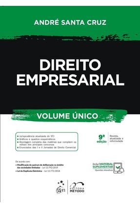Direito Empresarial - Vol. Único - 9ª Ed. 2019 Menor preço em Direito Empresarial - Vol. Único - 9ª Ed. 2019