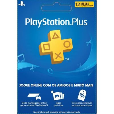 Cartão Pré Pago - Playstation Plus - R$149,90 - Online