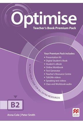 Optimise Teacher's Book Premium Pack-B2 - Taylore-knowles,Steve Mann,Malcom | 