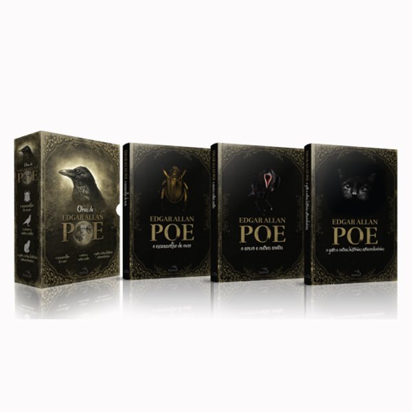 Box - Edgar Allan Poe - Histórias Extraordinárias - 3 Volumes - Acompanha Pôster - Saraiva