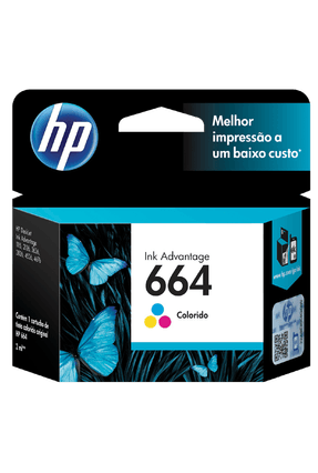 Cartucho de Tinta HP 664 Tri-Color F6v28ab Menor preço em Cartucho de Tinta HP 664 Tri-Color F6v28ab