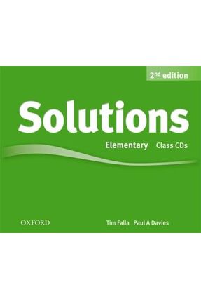 Solutions Elementary - Class Audio CD - 2 ed. - Editora Oxford | 