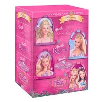 Coleção Barbie Princesas - 4DVDs - DVD4