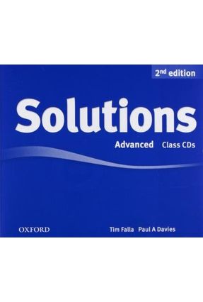 Solutions - Advanced - Class Audio Cds - 2Nd Editions - Editora Oxford | 