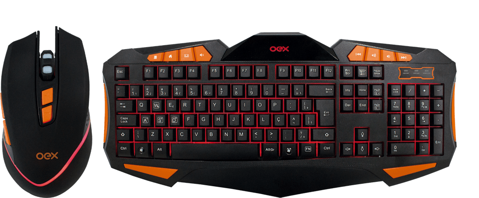 Kit Gamer Oex Gear Tm301 Teclado + Mouse Óptico Com Fio 7 Botões 4.000 Dpi  - Saraiva