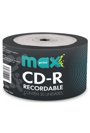 Cd-R Maxprint Gravável 700Mb/80 Minutos 52X Bulk Pino Com 50 Unidades Menor preço em Cd-R Maxprint Gravável 700Mb/80 Minutos 52X Bulk Pino Com 50 Unidades
