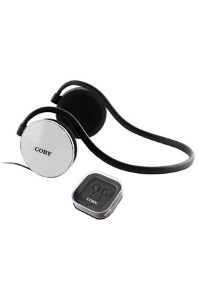Fone de Ouvido Headphone Neckband e Earphone Branco Coby Cv232