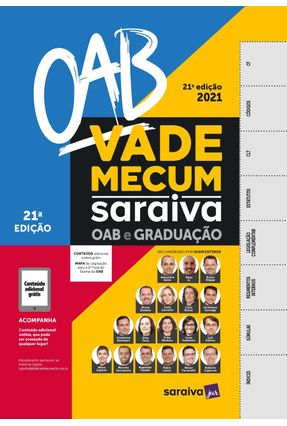 Vade Mecum Oab E Graduacao 21ª Edicao 21 Saraiva