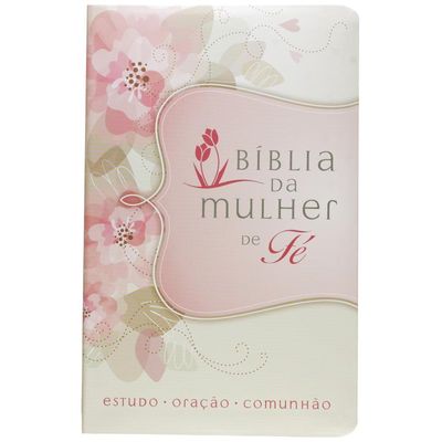 Bíblia da Mulher De Fé Nvi - Couro Soft Flores