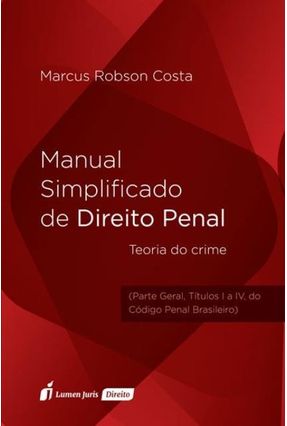 Manual Simplificado De Direito Penal - Costa,Marcus Robson | 