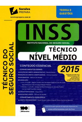 Usado - Inss - Instituto Nacional do Seguro Social - Técni - Leitão,André Studart | 