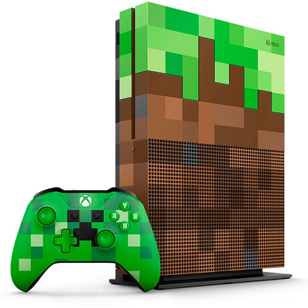 Console Xbox One S - Xbox One S 10TB Edição Minecraft - Microsoft Console Xbox One S - Xbox One S 10TB Edição Minecraft - Microsoft