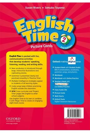 ENGLISH TIME 2 - PICTURE CARDS -  2ª Ed. - Editora Oxford | 