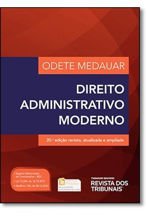 Direito Administrativo Moderno - 20ª Ed. 2016 - Medauar,Odete | 
