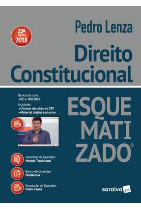 Direito Constitucional Esquematizado - 22ª Ed. 2018 Menor preço em Direito Constitucional Esquematizado - 22ª Ed. 2018