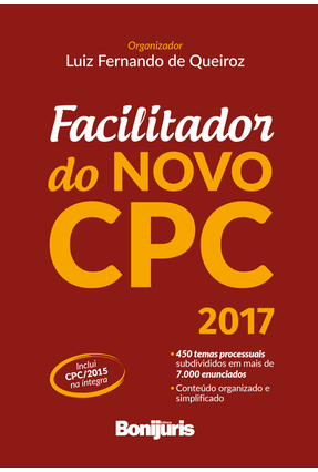 Facilitador No Novo CPC - Queiroz,Luiz Fernando de | 