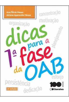 Dicas Para A 1ª Fase da OAB - 2ª Ed. 2014 - Messa,Alcione Aparecida Messa,Ana Flávia | 